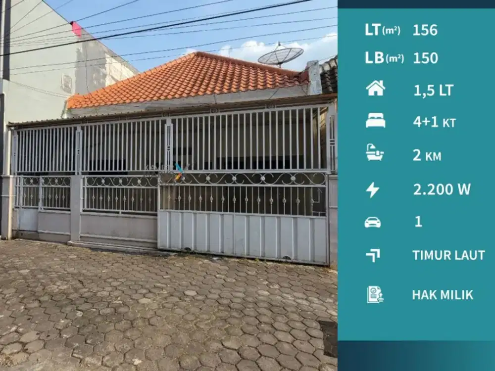 Dijual Rumah Terawat Pusat Kota di Jl Candi Mendut Malang