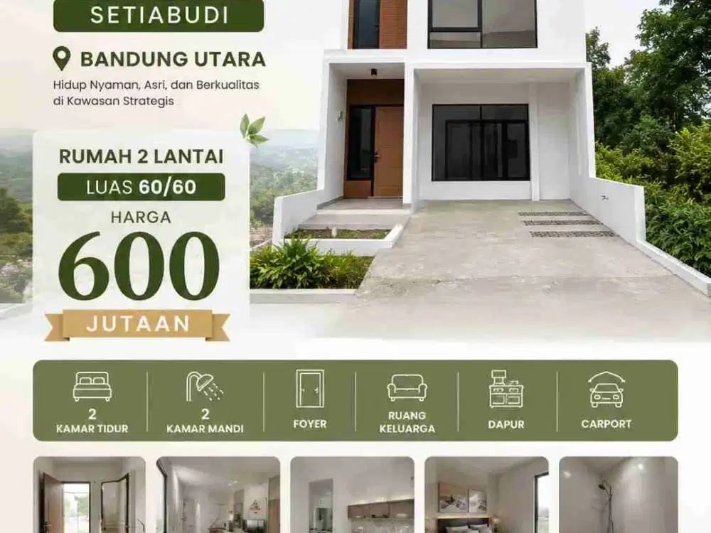Dijual Rumah 2 lantai dekat UPI Bandung Utara