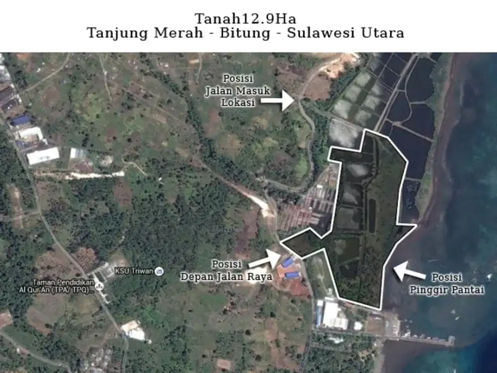 TANAH PINGGIR PANTAI BITUNG