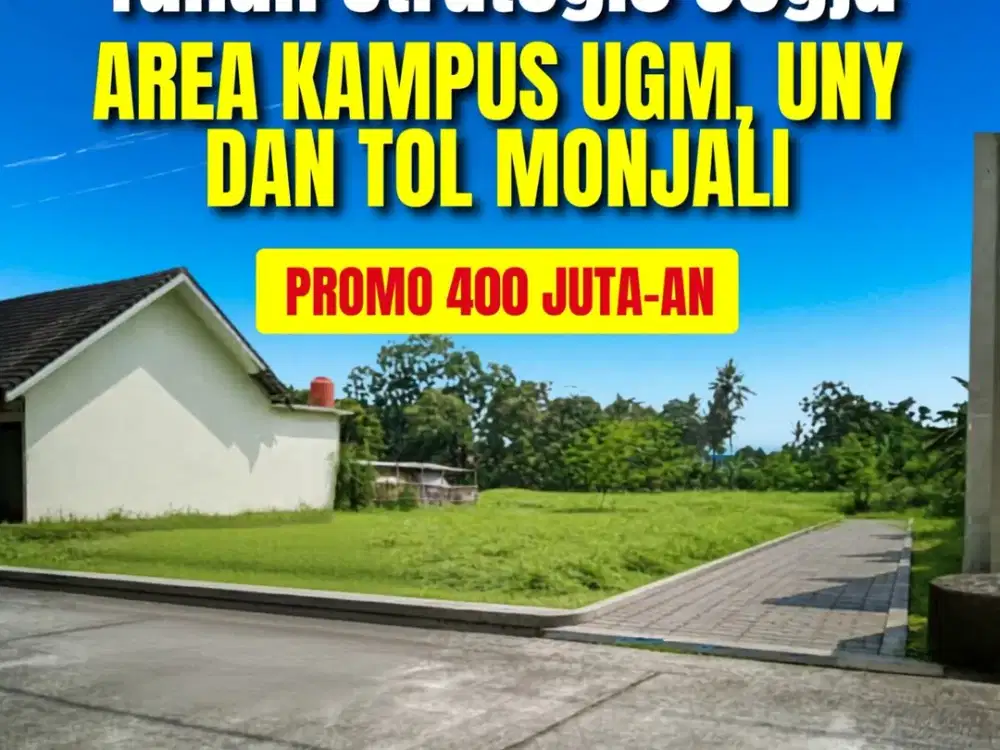 Tanah Strategis Jogja Dekat Hotel Hyatt dengan Legalitas SHM Pekarangan