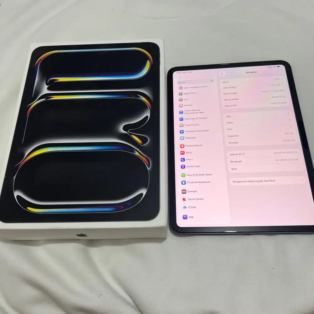 ipad pro m5 256 gb 11 inch wifi second fullset garansi desember 2026