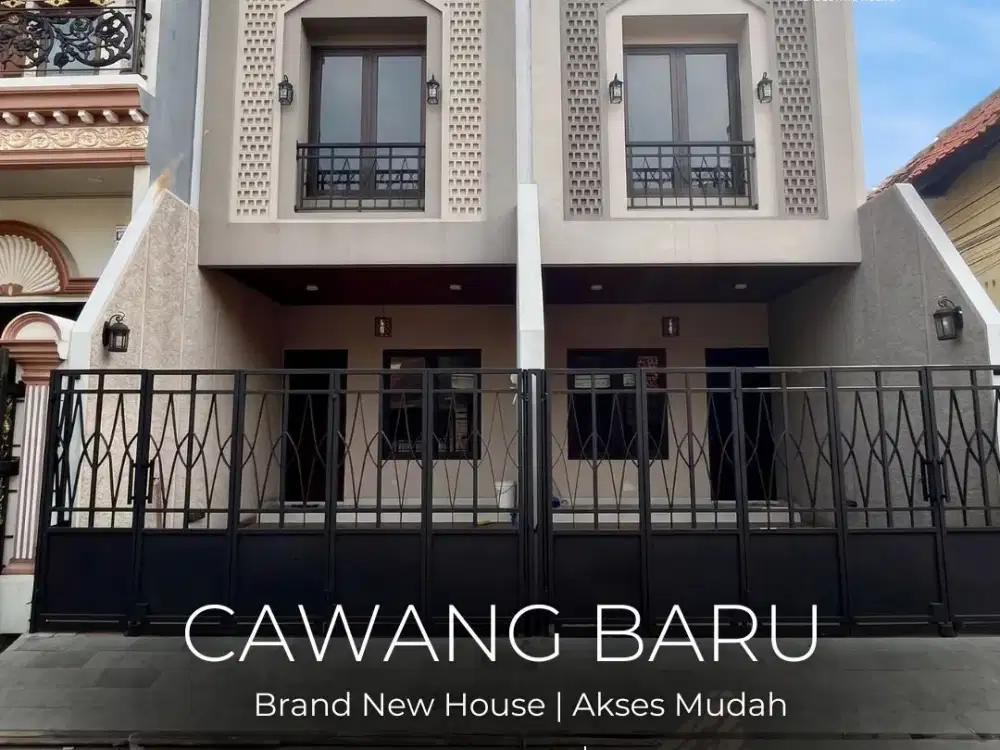 TERMURAH !! DI JUAL GAK SAMPE 2 M ! BRAND NEW HOUSE DI CAWANG ! AKSES 2 MOBIL, LOKASI STRATEGIS, NEGO !!