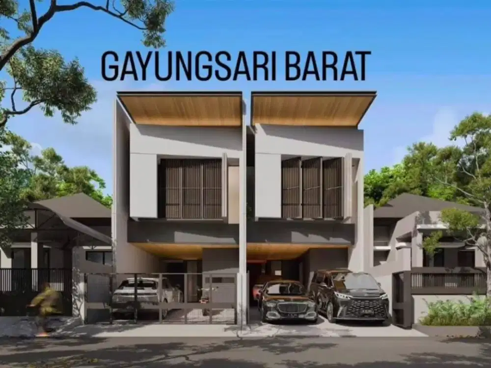 JUAL RUMAH BARU DI GAYUNGSARI BARAT SURABAYA 225 m2