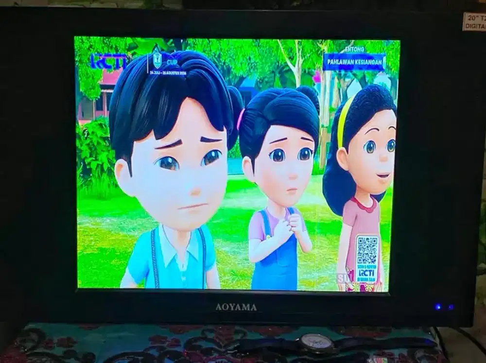 TV LED 21 INC AOYAMA (SDH DIGITAL) BENING GMBR #Minus Garis  Sehelai#
