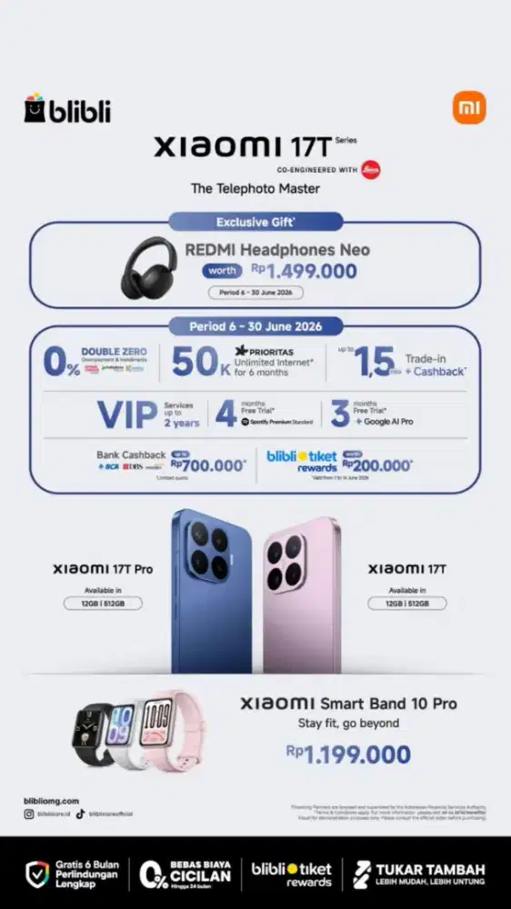 MILIKI XIAOMI 17T SERIES DENGAN CICILAN MUDAH!