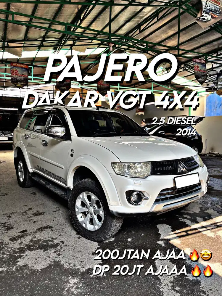 dp20jt Mitsubishi Pajero Sport 2.5 Dakar 4x4 VGT 2014 2015 VNT diesel