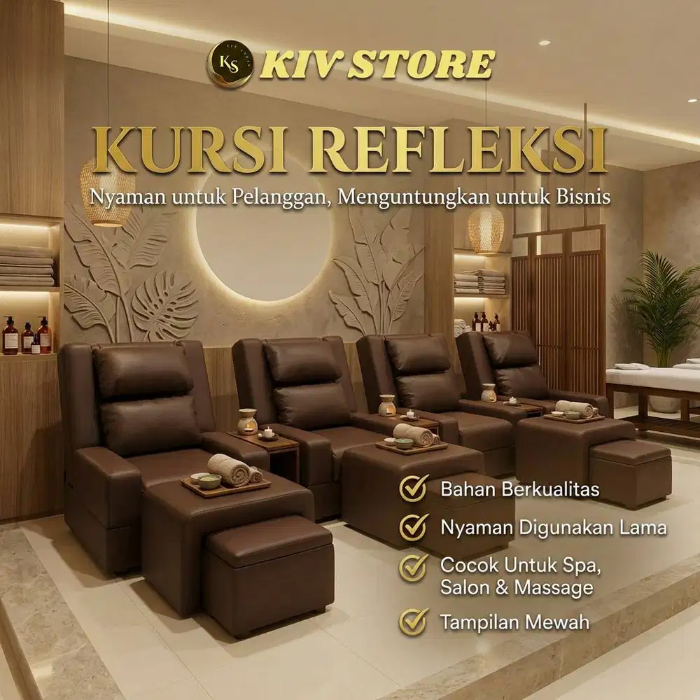 Kursi Pijat Refleksi Manual untuk Spa & Tempat Pijat – Rangka Kayu Kua
