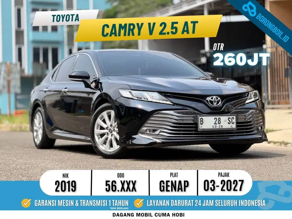 TERMURAH!!CAMRY 2.5 V AT 2019 SIAP PAKAI