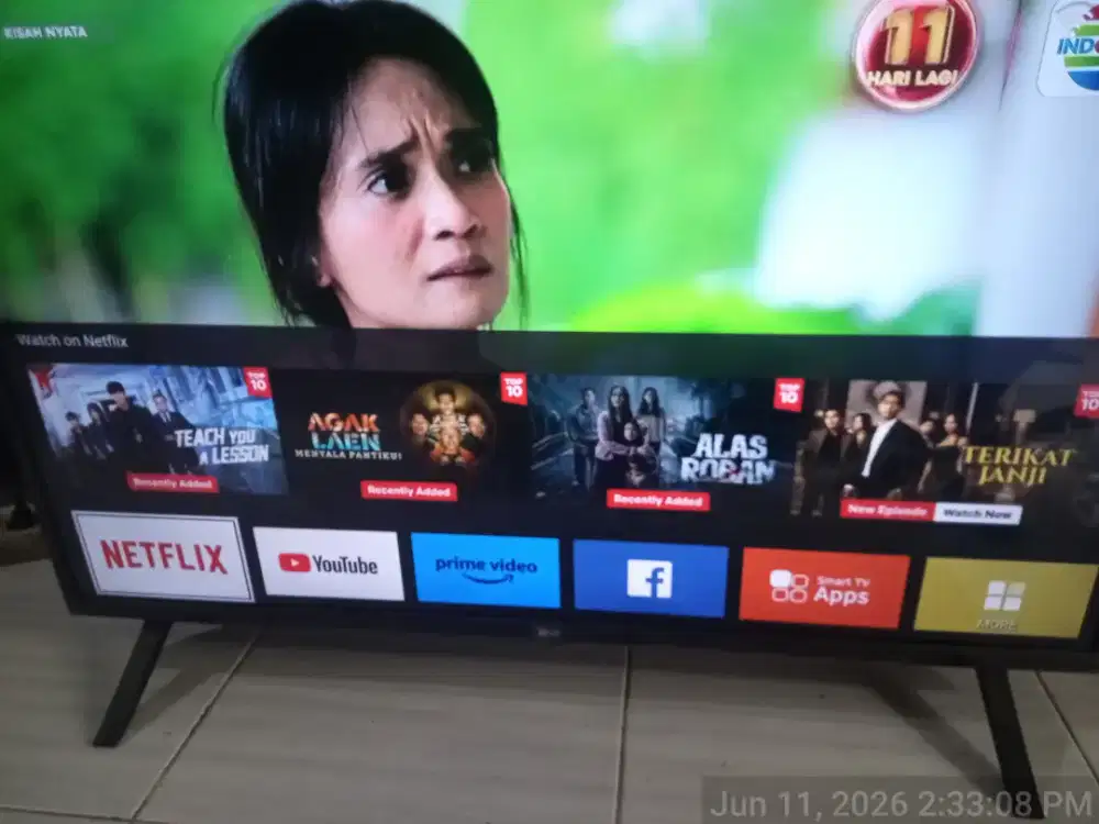 Tv smart 4k digital 43 in siap pakai