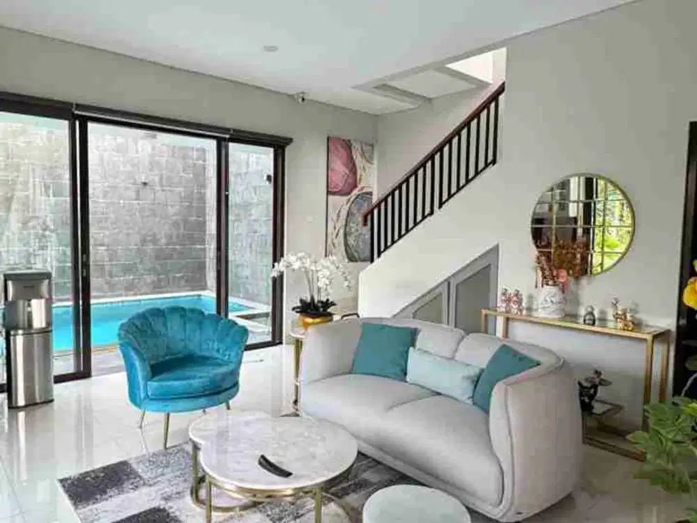 Rumah Hook Dengan Private Pool LT 205 Di Cimanggis Golf Estate