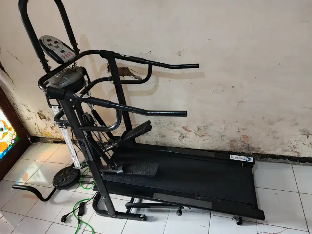 Alat olahraga treadmill manual 6 fungsi