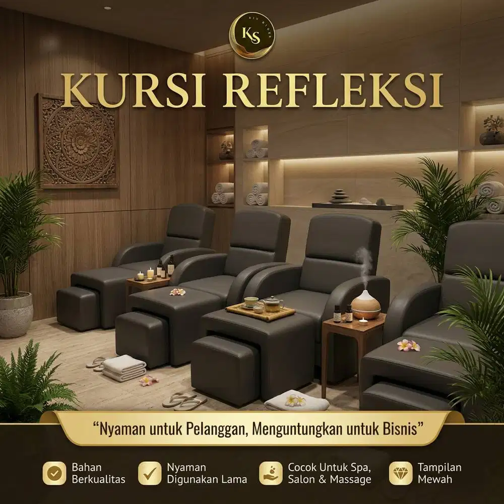 Kursi Pijat Refleksi Spa Modern – Kuat, Stabil & Tampilan Premium