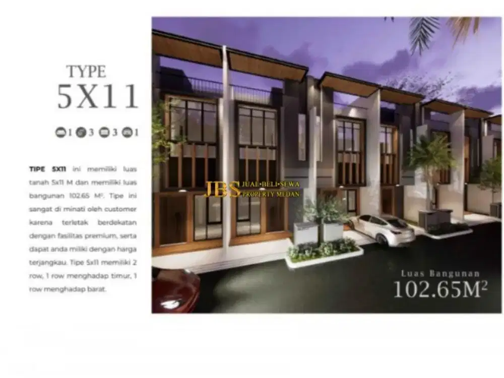 Dijual Rumah di Komplek Royal Residence Jalan Pasar 3 - Medan Perjuangan