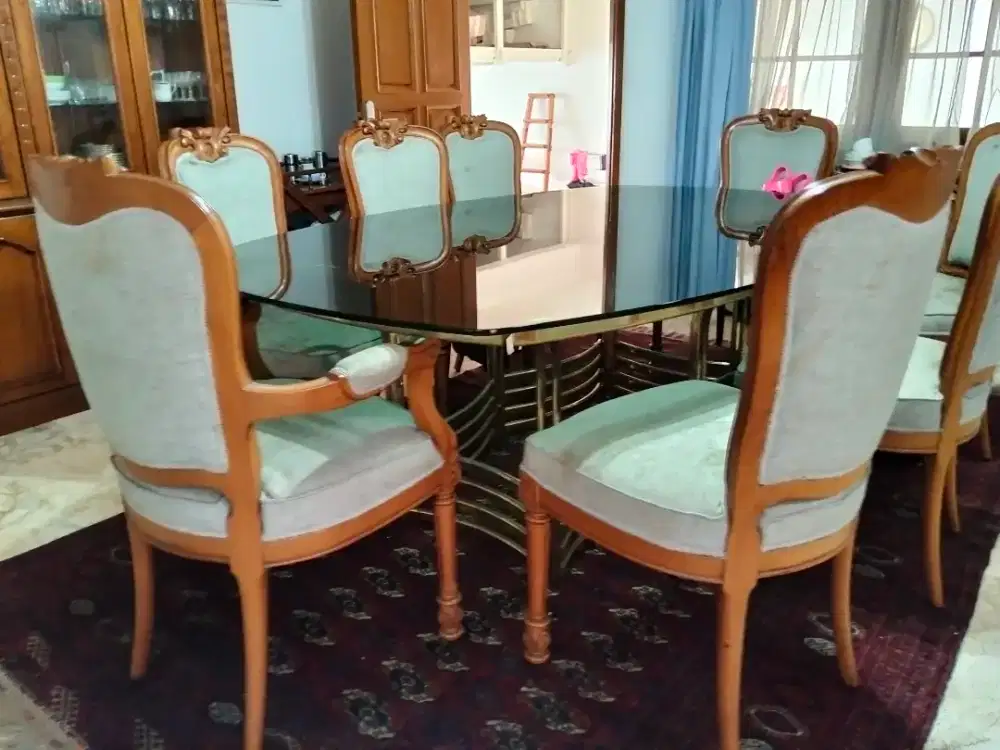8 dining seats jati mulus!!!
