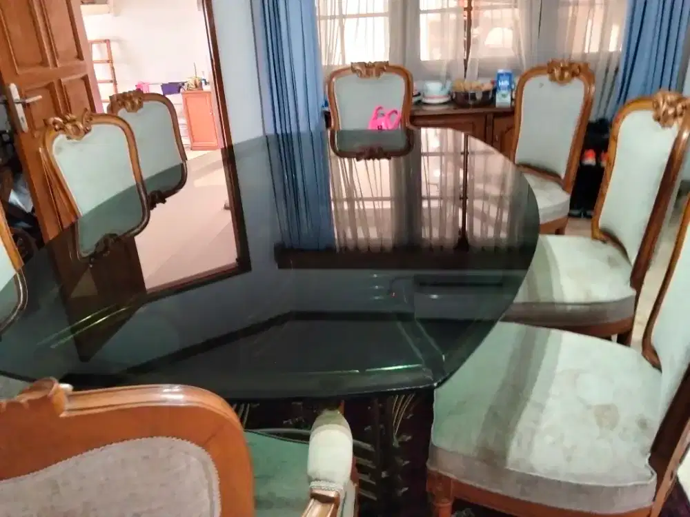 8 dining seats jati mulus!!!
