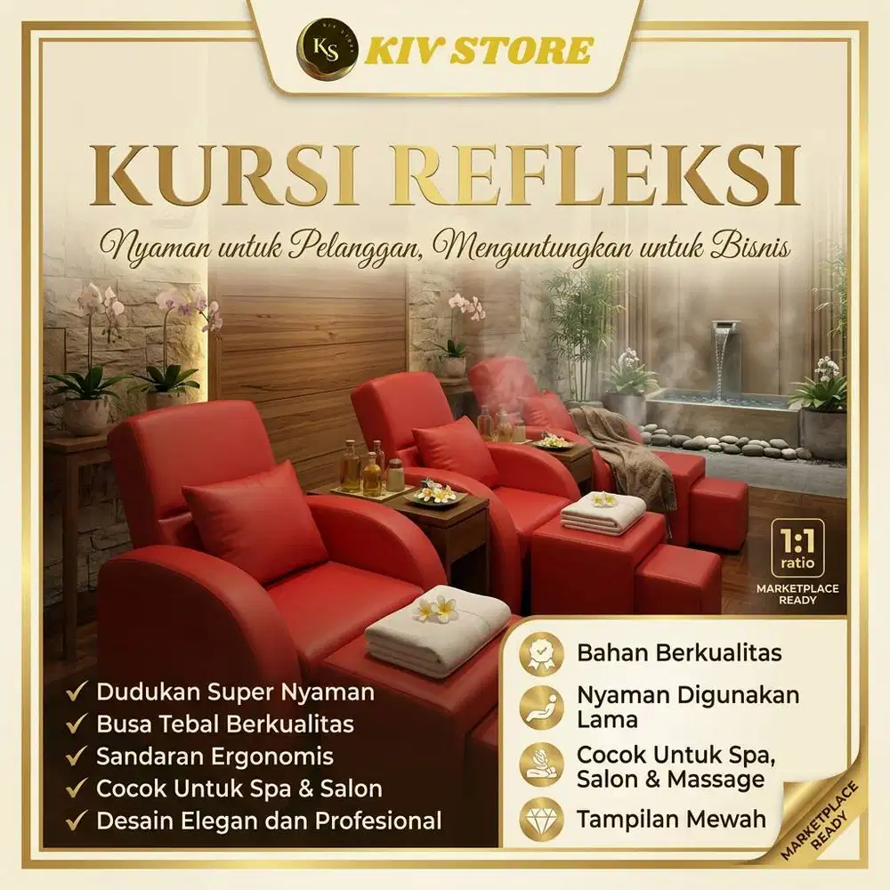 Kursi Refleksi Atau Bangku Pijat Refleksi Rangka Kayu Jati Landa