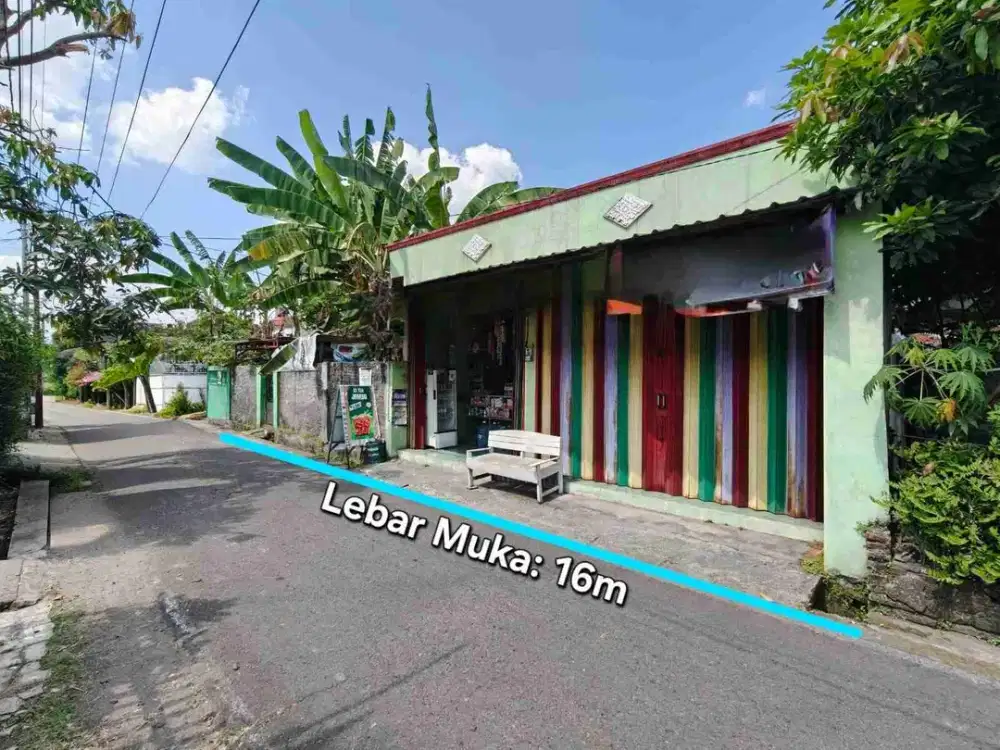 Tanah murah ada bangunan di solo kota bisa dibangun 2 rumah