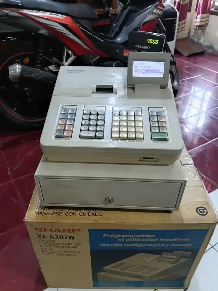 Jual MESIN KASIR / CASH REGISTER SHARP XEA207W