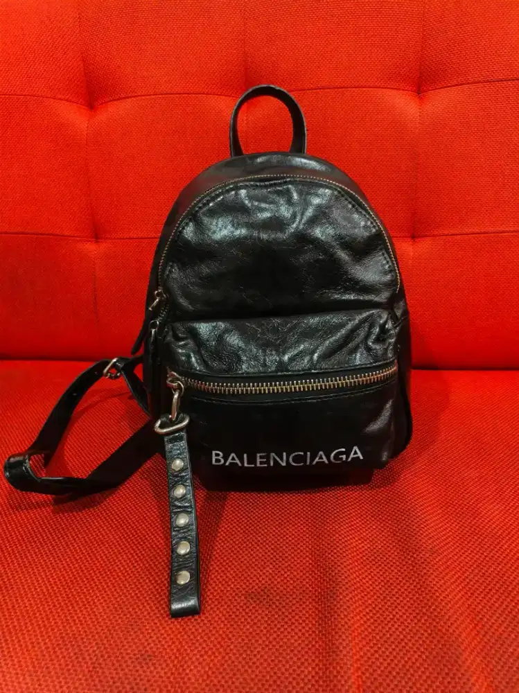 Ransel mini brand leather/kulit asli