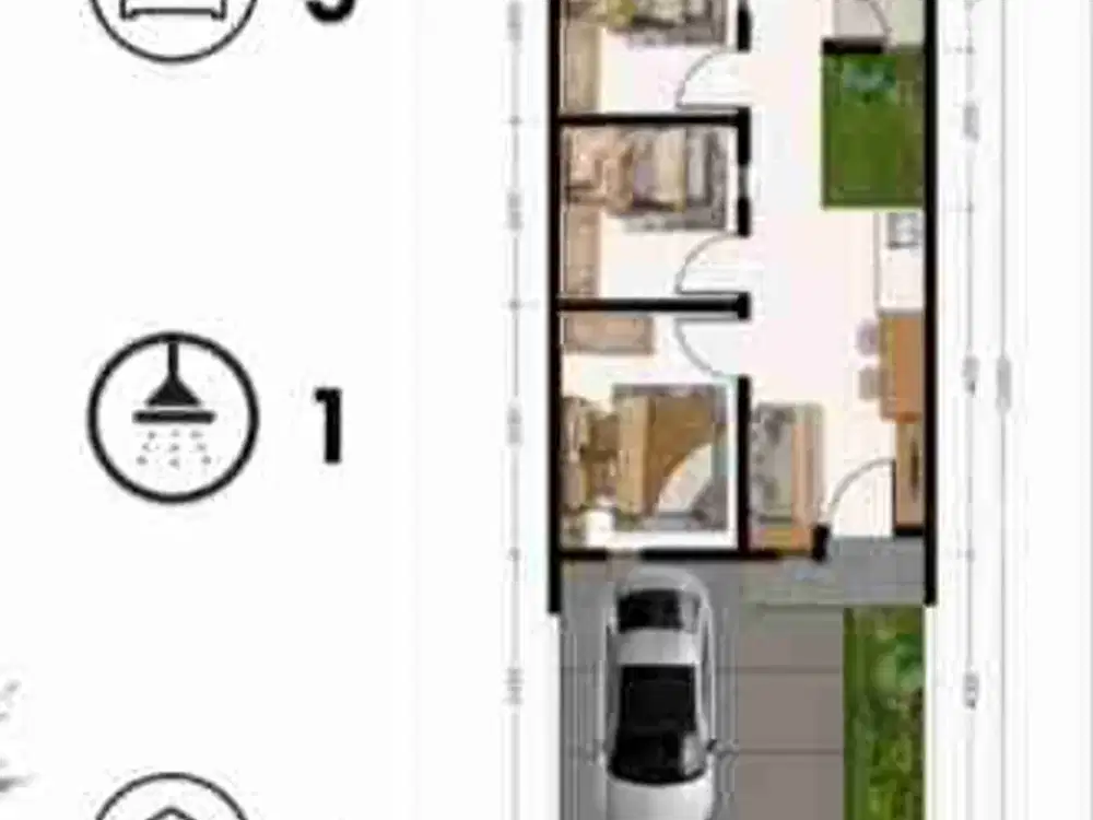 3 kamar Puri Jaya Rajeg murah