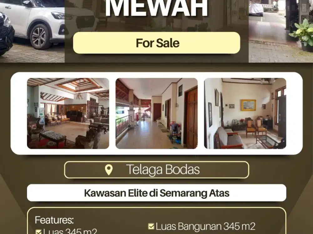 Ruma Besar dan Mewah Telaga Bodas Candisari Semarang