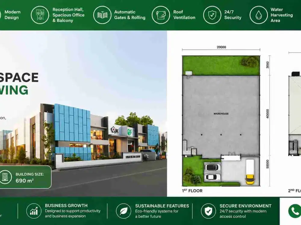Dijual Gedung Pabrik di kawasan industri
