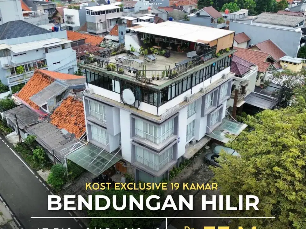 Turun Harga! For Sale Kost Exclusive 19 Kamar, Furnished Posisi Hoek