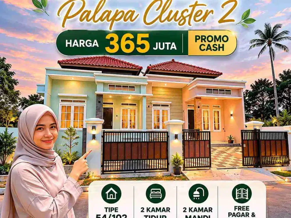 DI JUAL RUMAH MURAH MEWAH WAY KANDIS BEBAS BANJIR UNIT READY