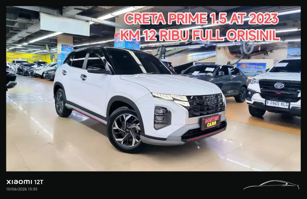 KM 12 ribu HYUNDAI CRETA 1.5 prime at 2023 kondisi istimewa
