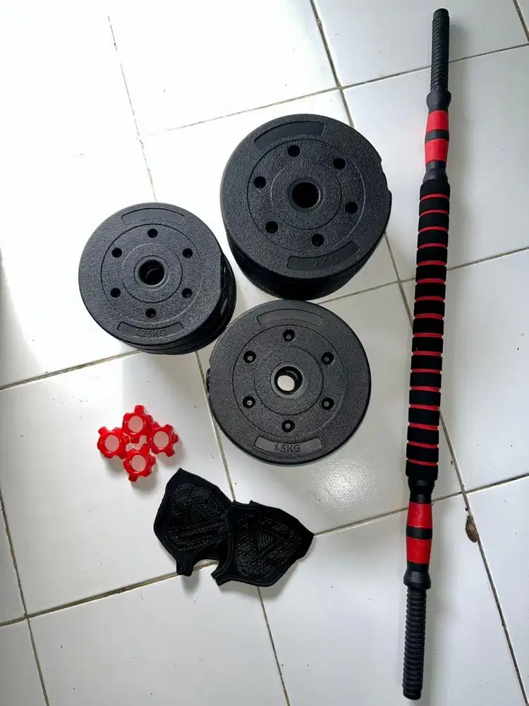 Jual Dumbbell Barbel alat fitnes 20kg