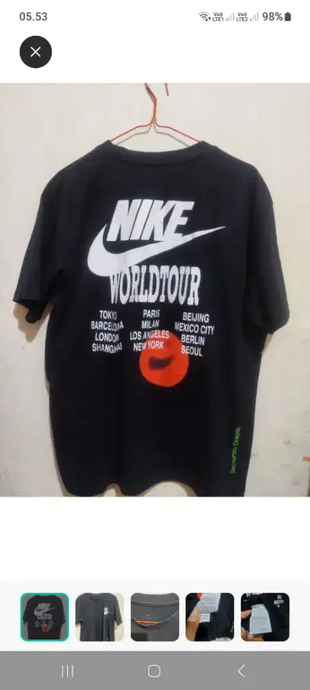 Kaos nike world tour