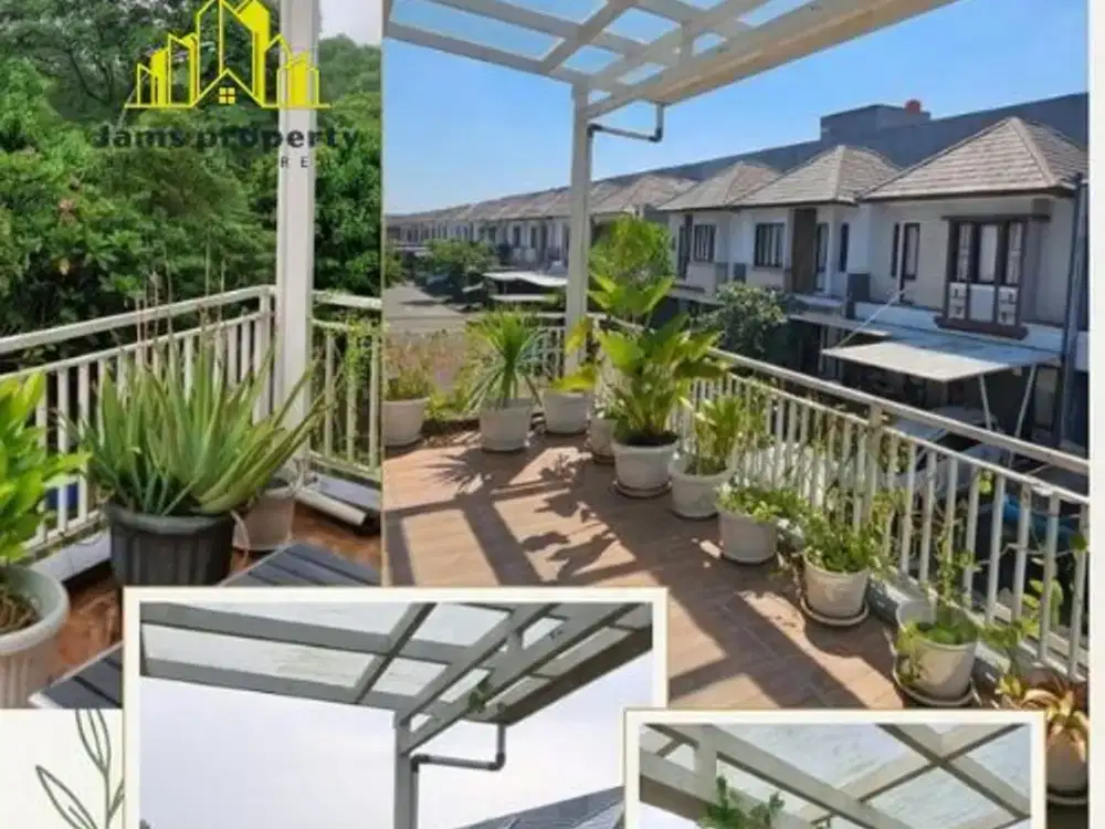 Jual Rumah The Mozia BSD (@ BSD City) 4 Br Balkon Luas + Canopy Kaca BSD Tanggerang