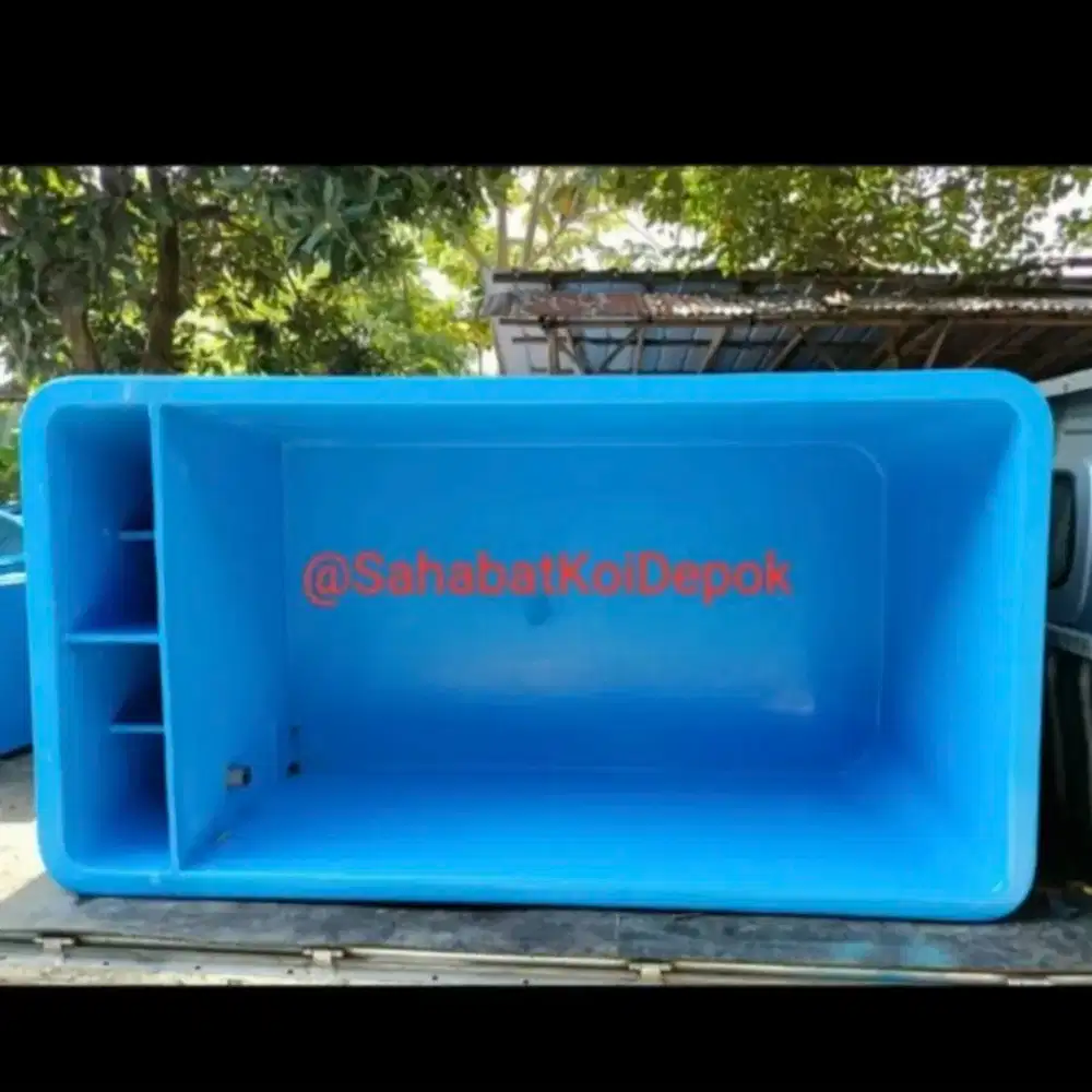 Bak Fiber / Kolam Fiber Sekat Filter + tutup filternya (Free Ongkir*)