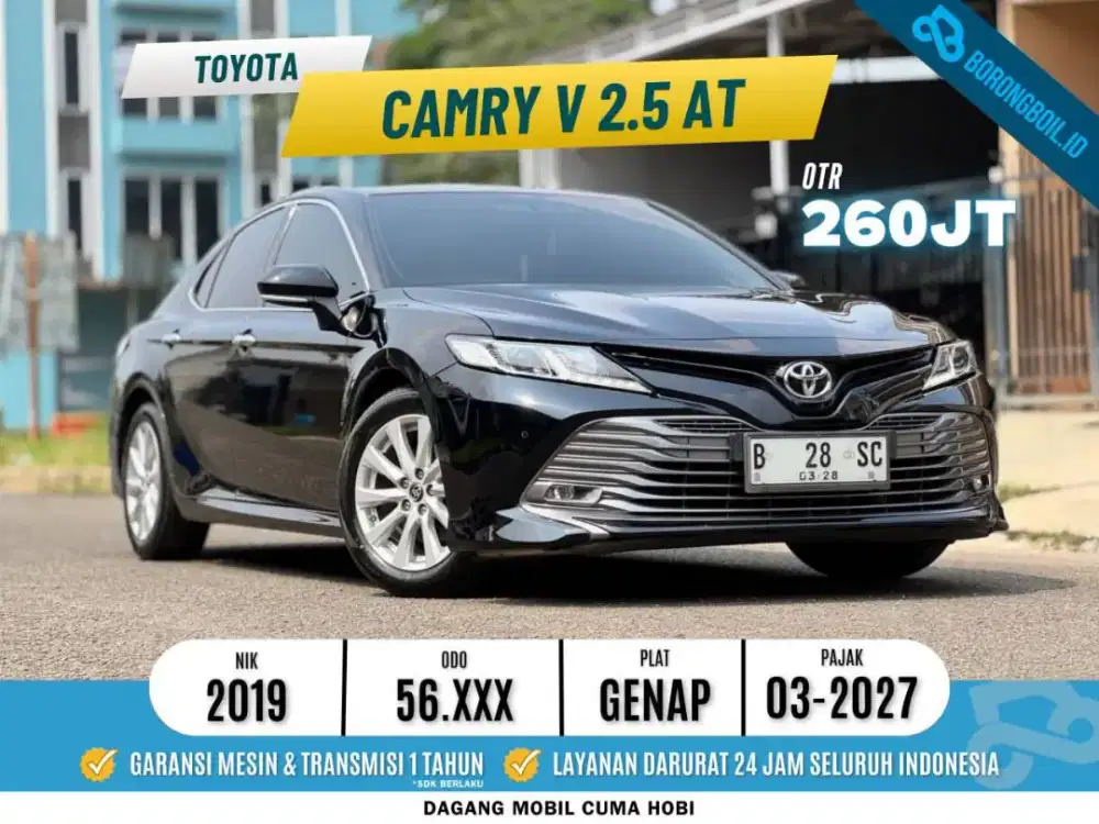 Toyota Camry 2.5 V AT Hitam Metalik 2019