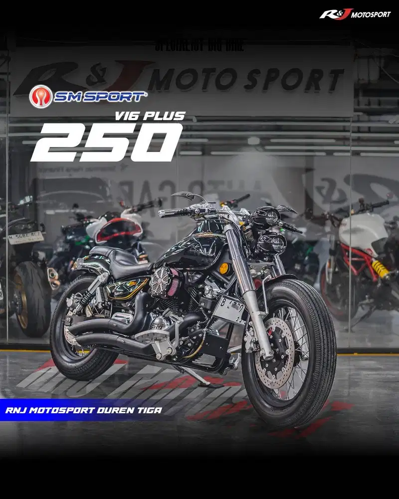 SM Sport V16 Km 650 perak warna Hitam Full modif custom