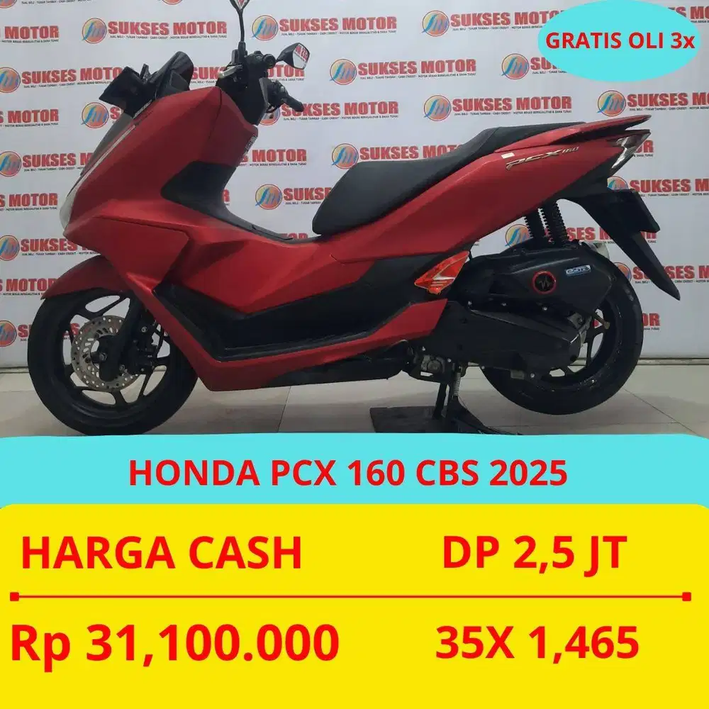 HONDA PCX 160 CBS 2025 DP MURAH 2,5 JUTA GUYS