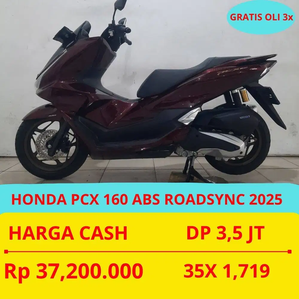 HONDA PCX 160 ABS ROADSYNC 2025 DP MURAH 3,5 JUTA GUYS