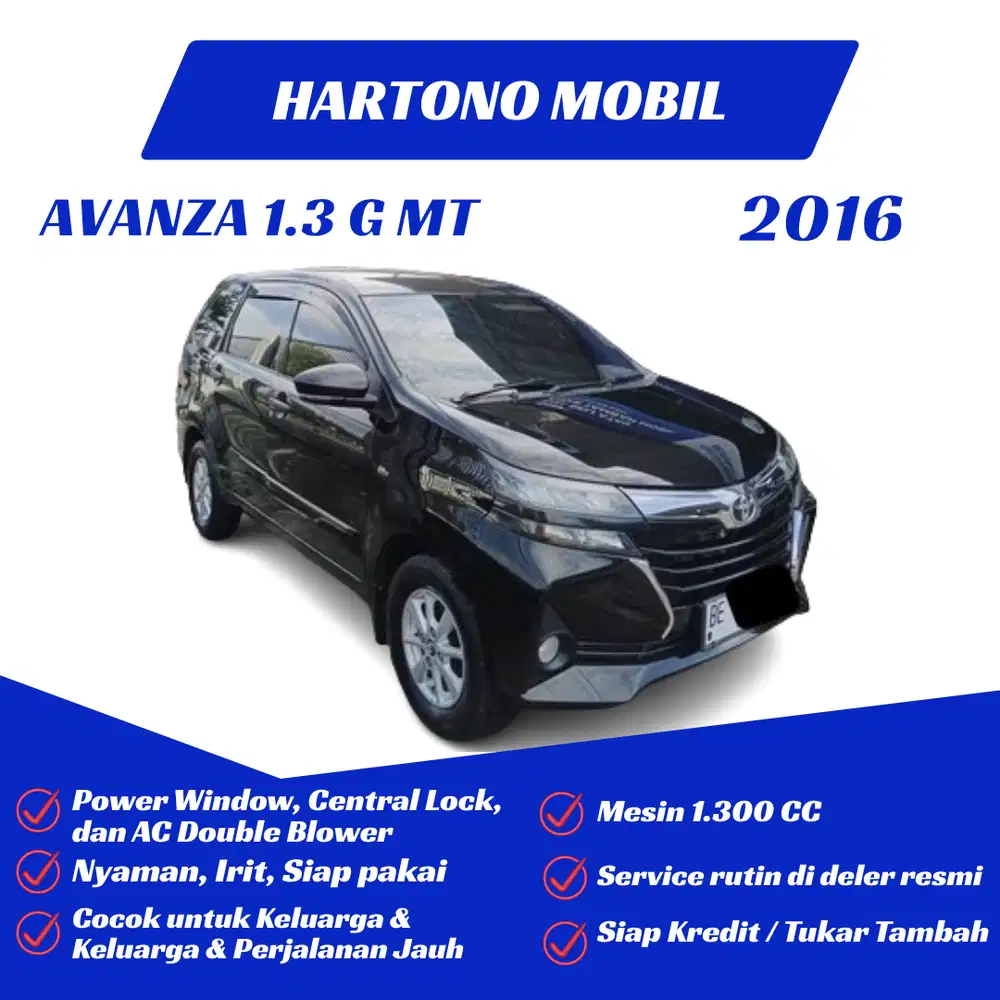 Avanza 1.3 G Manual 2016