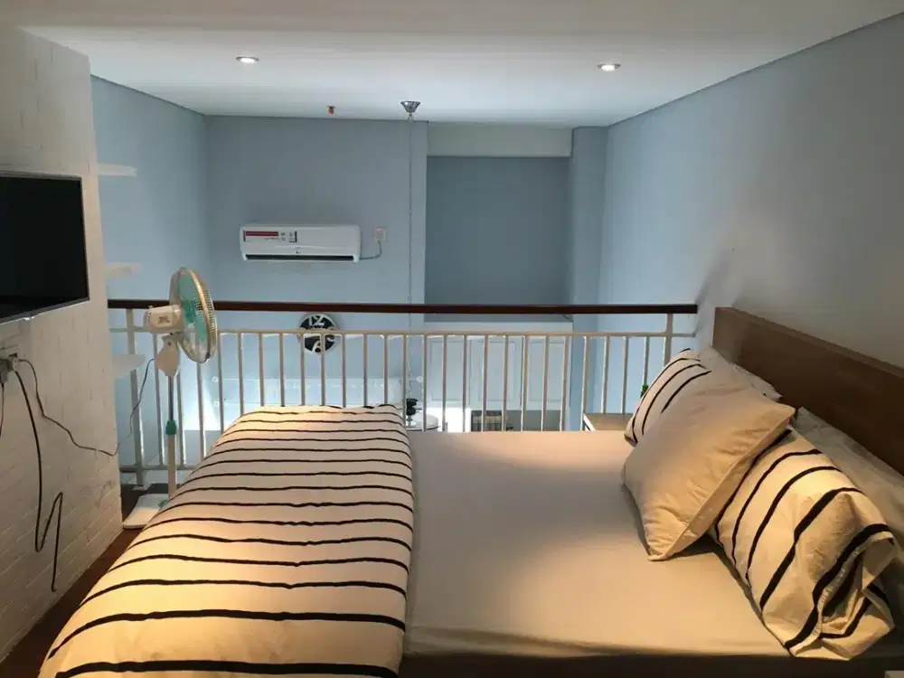 DISEWA Hunian Cantik di Apartment Nifarro Park Tower Eboni Studio Loft 1 BR Lantai 2 Mezzanine