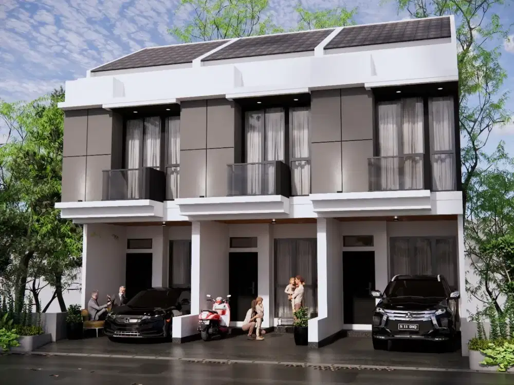 Rumah Baru Tampilan Modern Minimalis 2 Lantai Di Jln Ekonomi Jakarta Pusat