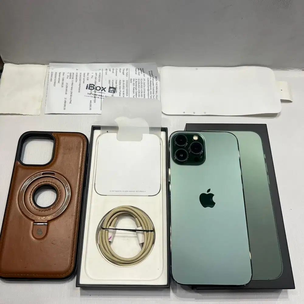 iphone 13 promax 256gb ibox tangan pertama lengkap set original mulus