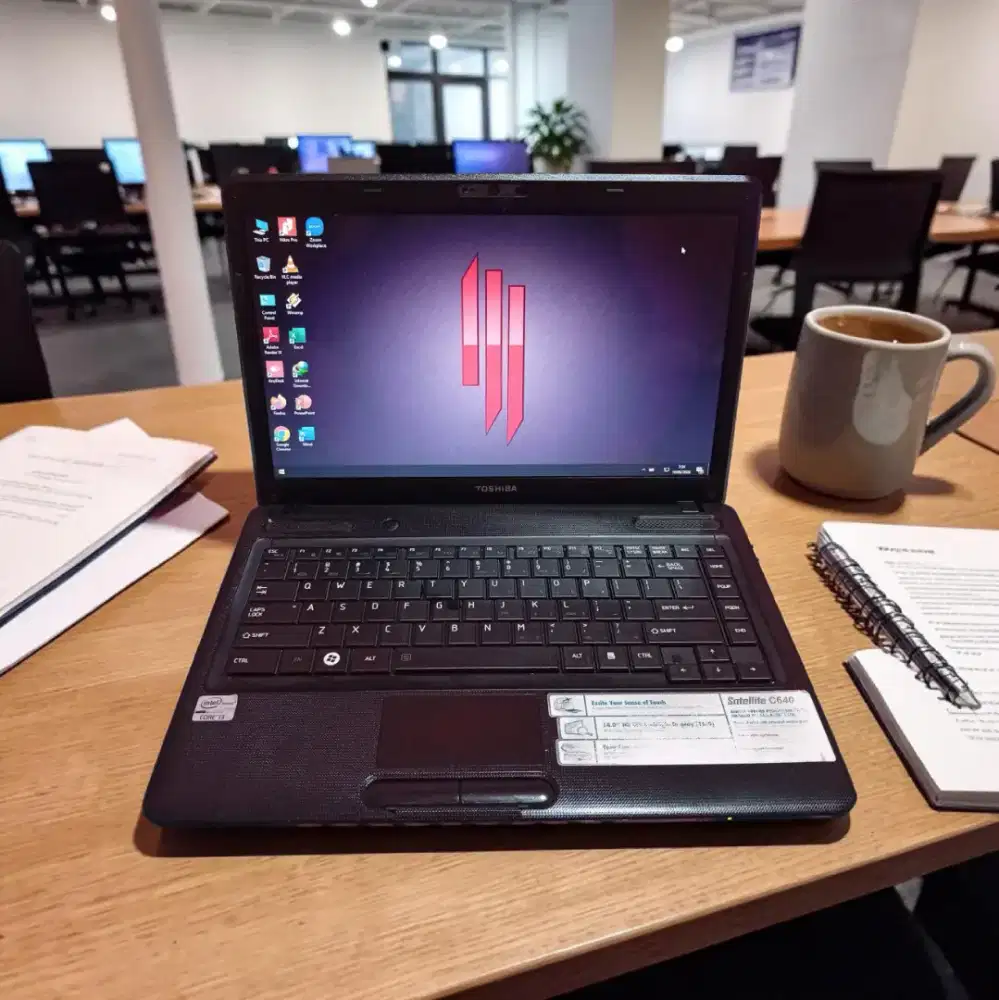 Laptop Toshiba C640 I3 Ram 4 Second  Normal siap pakai