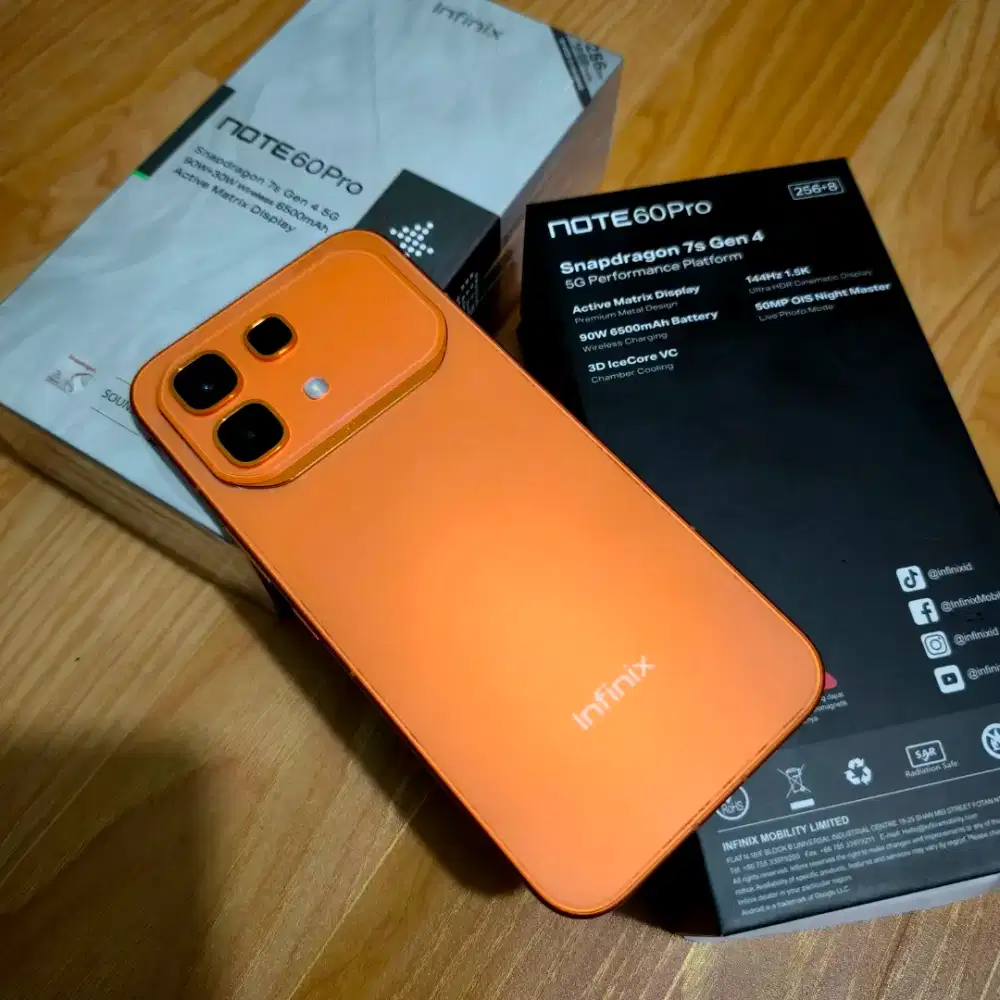 Infinix Note 60 Pro 5G 8/256gb fullset