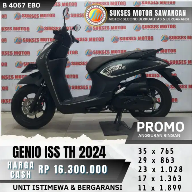 MULUS HONDA GENIO ISS TH 2024 BISA CASH KREDIT BERGARANSI MESIN