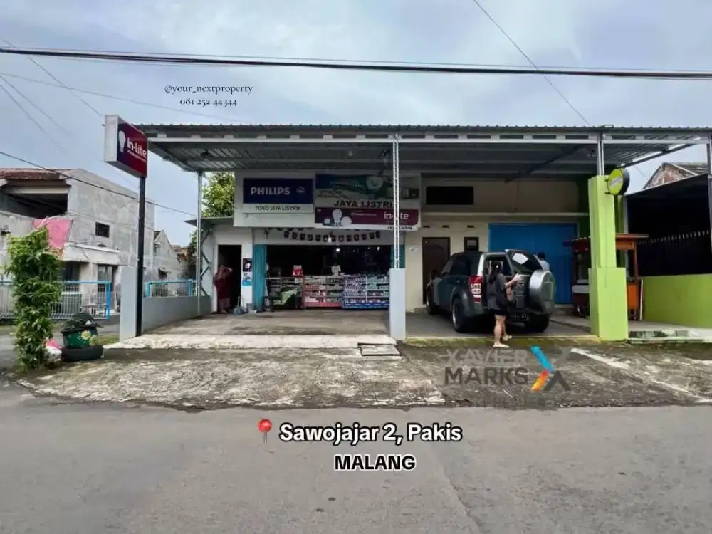 Rumah Plus Ruang Usaha Di Jalan Utama Sawojajar 2 Pakis Malang