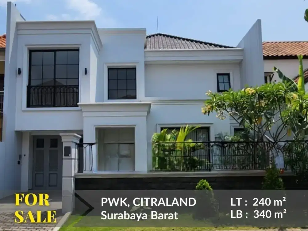 Dijual Rumah Puri Widya Kencana Citraland Surabaya Barat