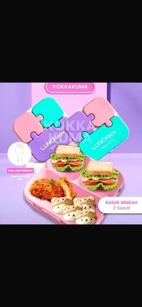 Ready Lunch Box- tempat bekal puzzle