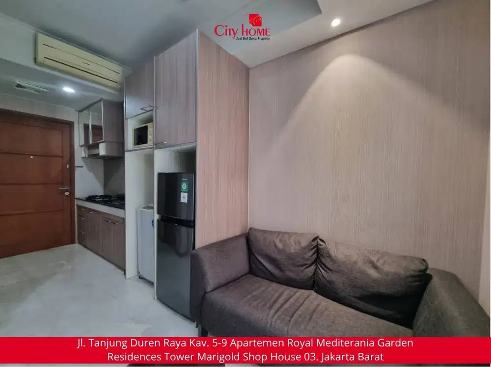 Sewa Apartemen 1 BR Furnished Royal Mediterania Garden Residences