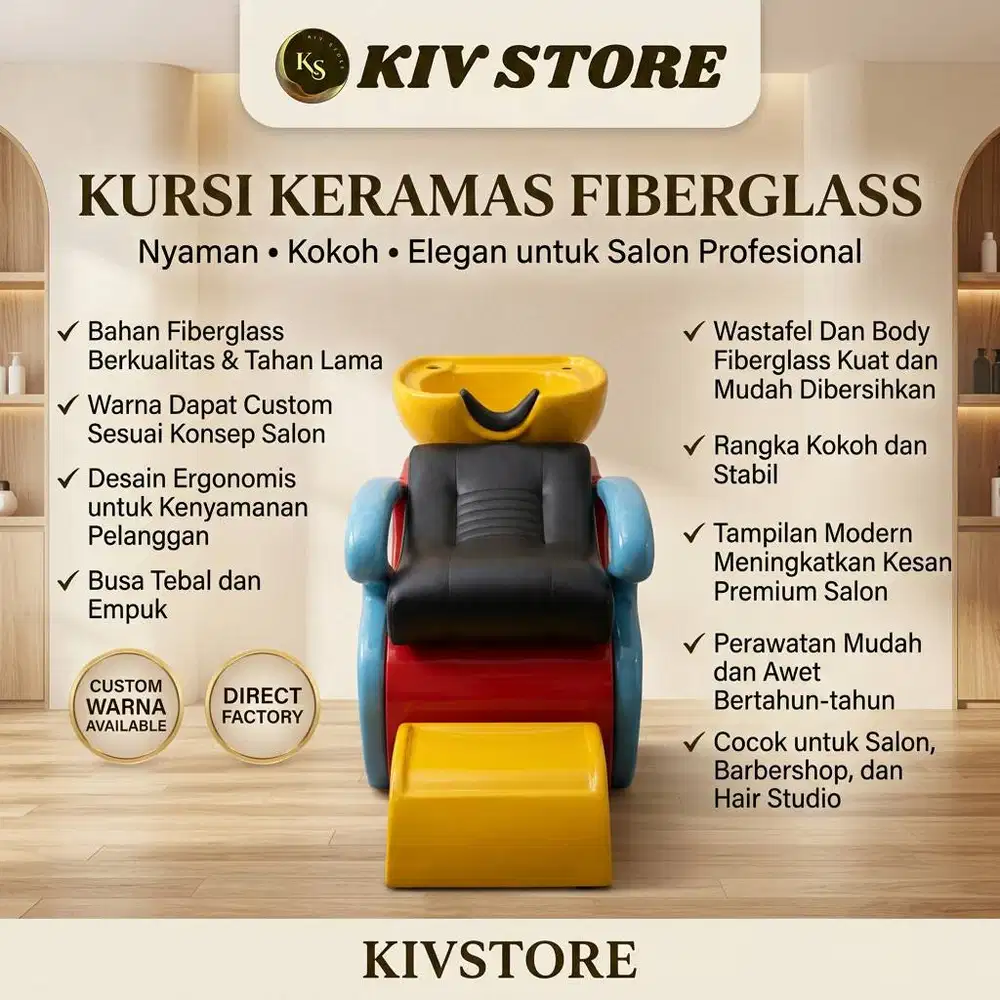 Kursi Keramas Salon Atau Bangku Keramas Salon Bahan Fiberglass