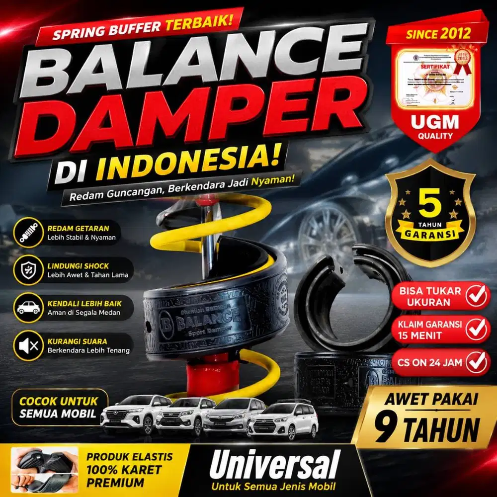 Ayunan Shock Keras dan Mobil Limbung? Atasi dg BALANCE Sport Damper